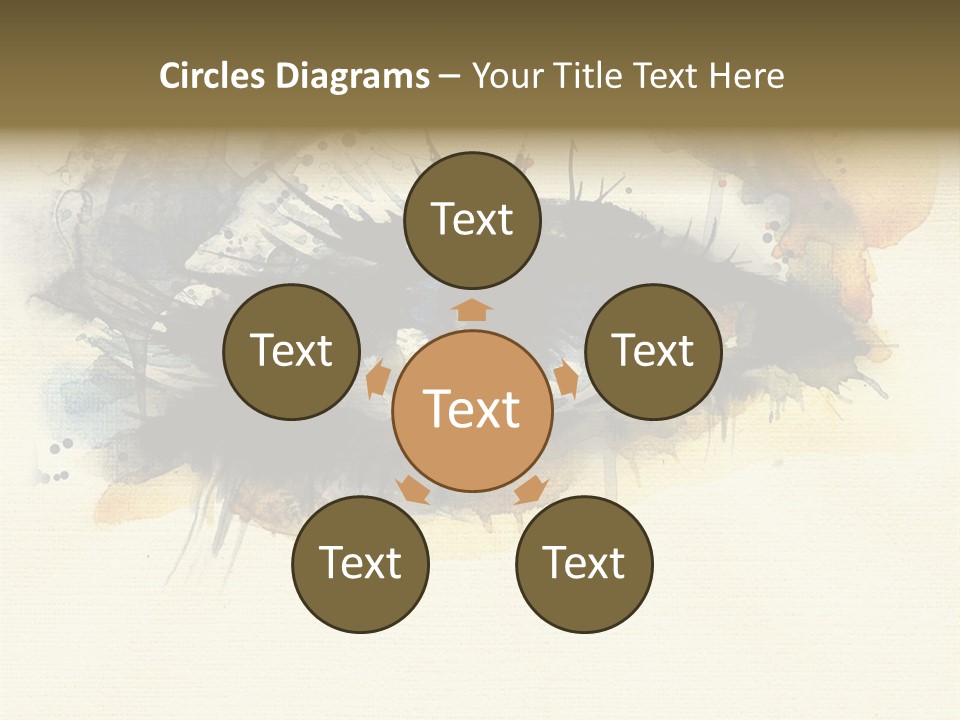 Clipart Reflection Psychedelic PowerPoint Template