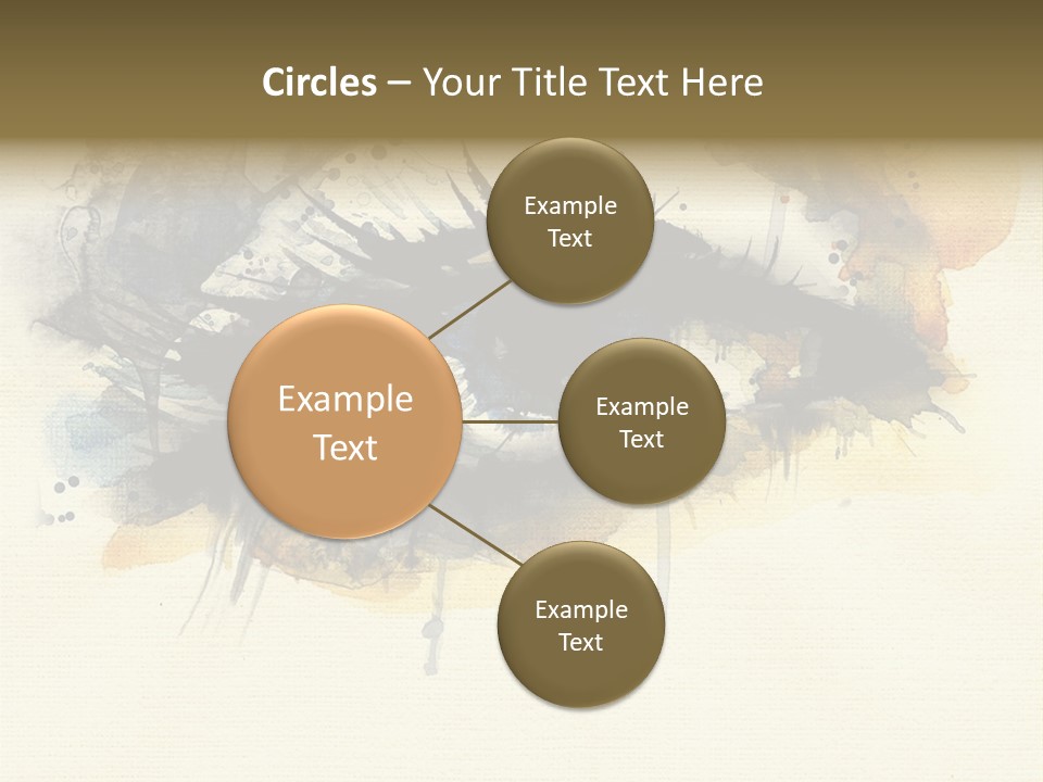 Clipart Reflection Psychedelic PowerPoint Template