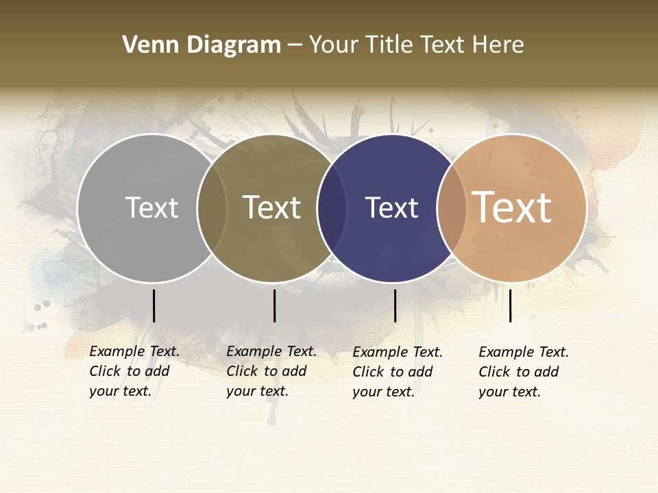 Clipart Reflection Psychedelic PowerPoint Template