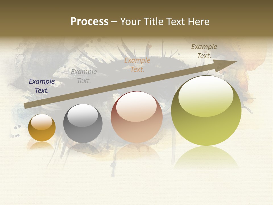 Clipart Reflection Psychedelic PowerPoint Template