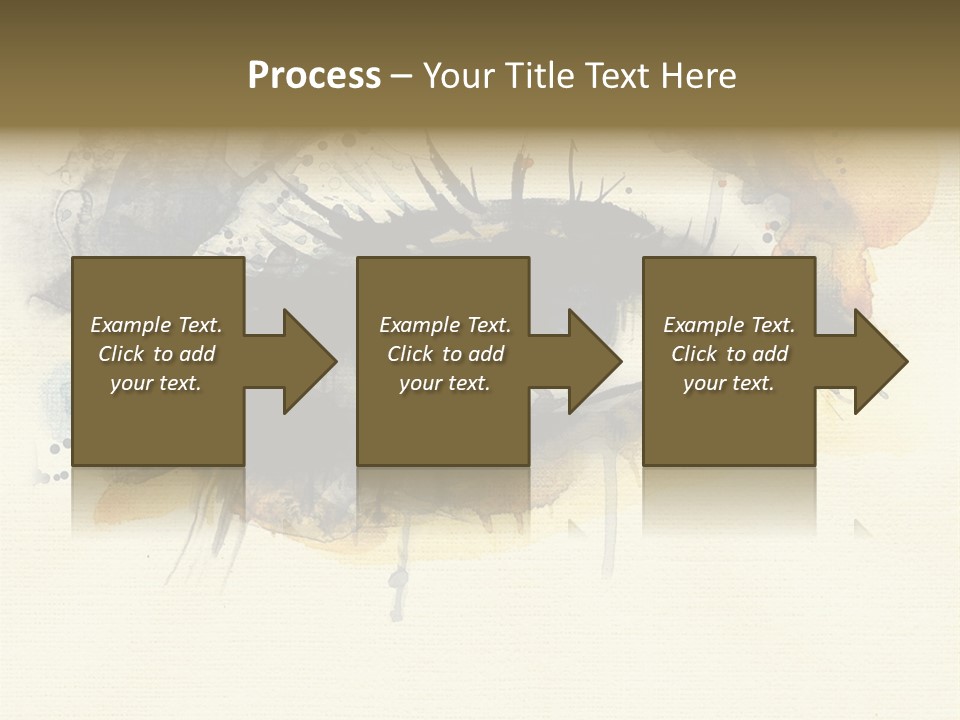 Clipart Reflection Psychedelic PowerPoint Template