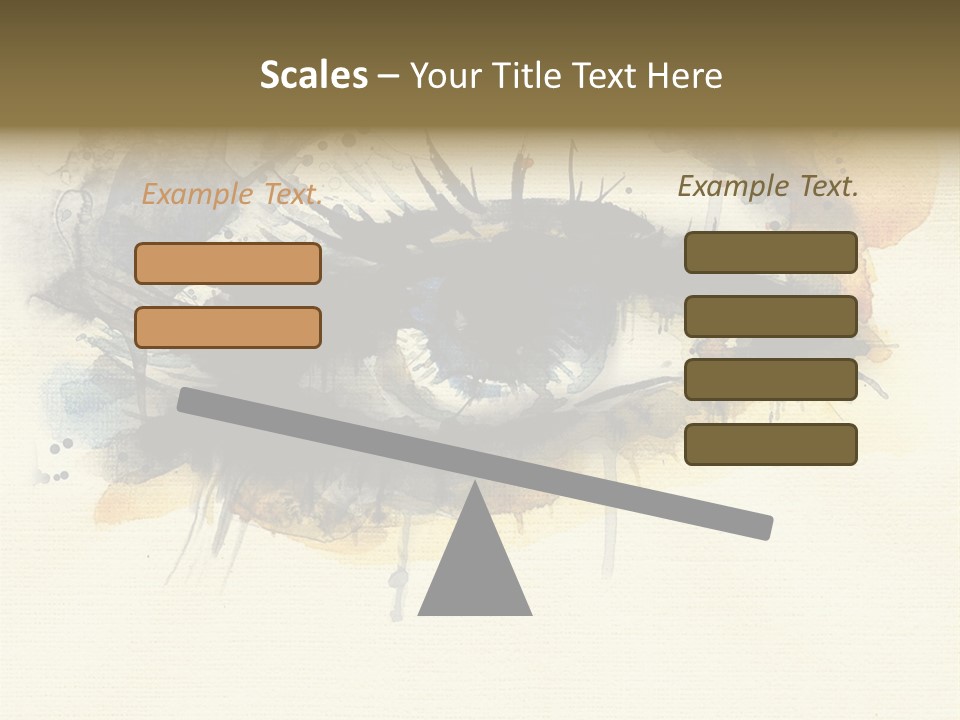 Clipart Reflection Psychedelic PowerPoint Template