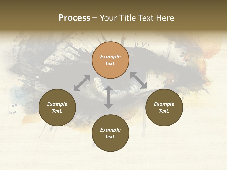 Clipart Reflection Psychedelic PowerPoint Template