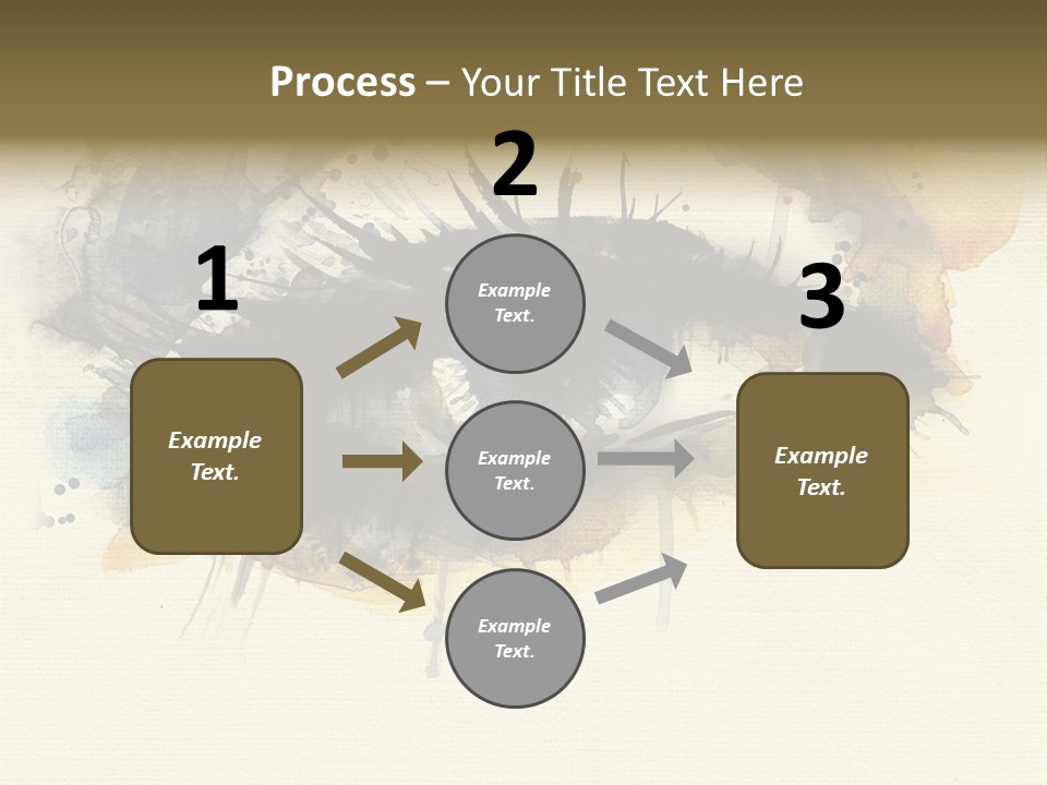 Clipart Reflection Psychedelic PowerPoint Template