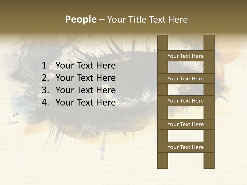 Clipart Reflection Psychedelic PowerPoint Template