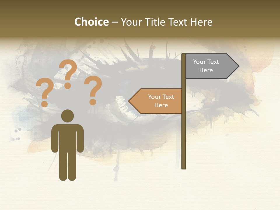 Clipart Reflection Psychedelic PowerPoint Template