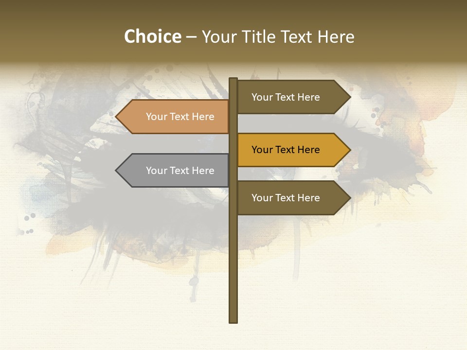 Clipart Reflection Psychedelic PowerPoint Template