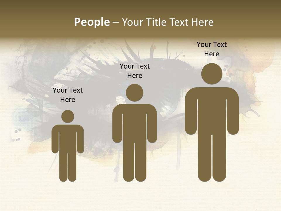 Clipart Reflection Psychedelic PowerPoint Template