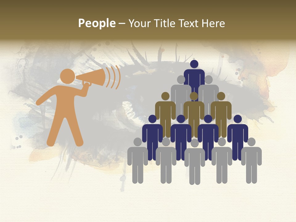 Clipart Reflection Psychedelic PowerPoint Template