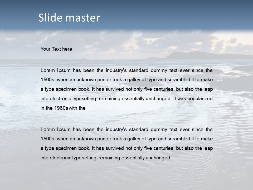 Dramatic English Twilight PowerPoint Template