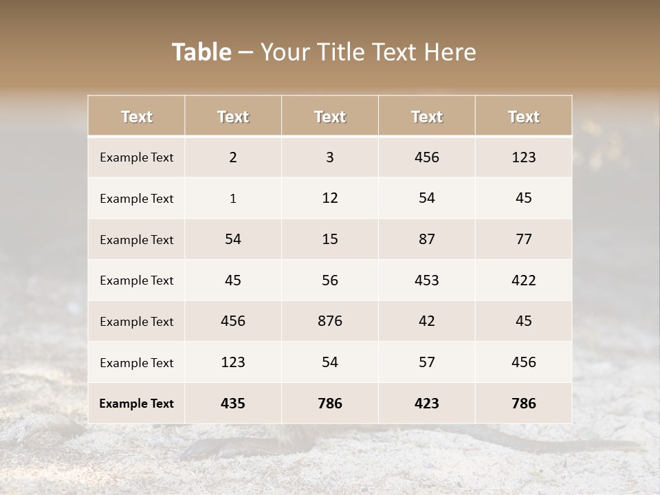 Setonix Brachyurus Small Western Australia PowerPoint Template
