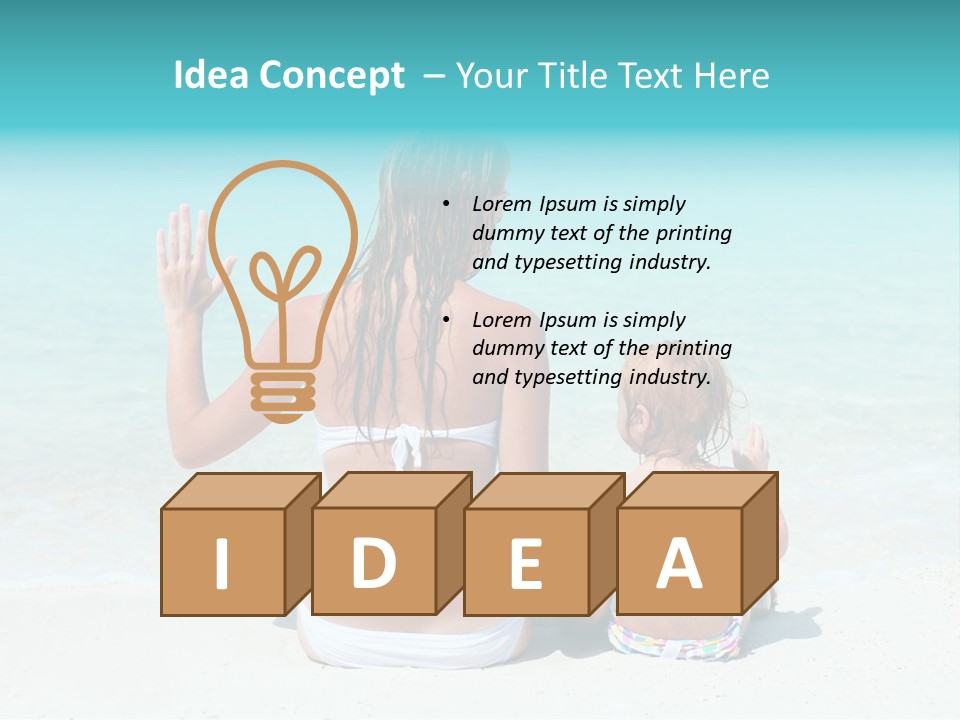 Casual Relax Playing PowerPoint Template