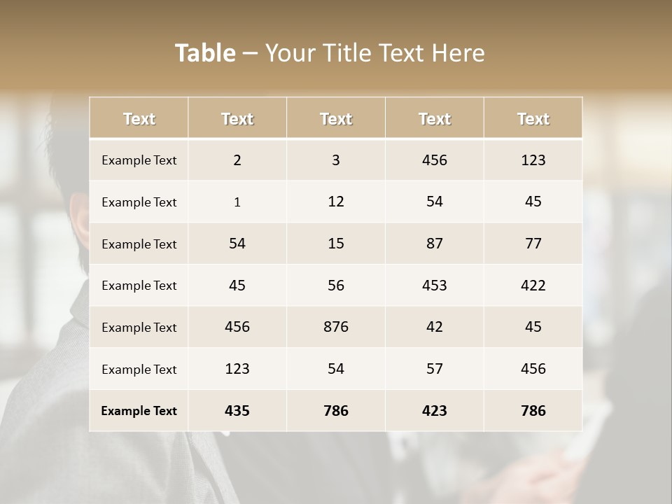 Businessman Smiling Working PowerPoint Template