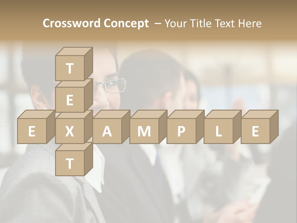 Businessman Smiling Working PowerPoint Template