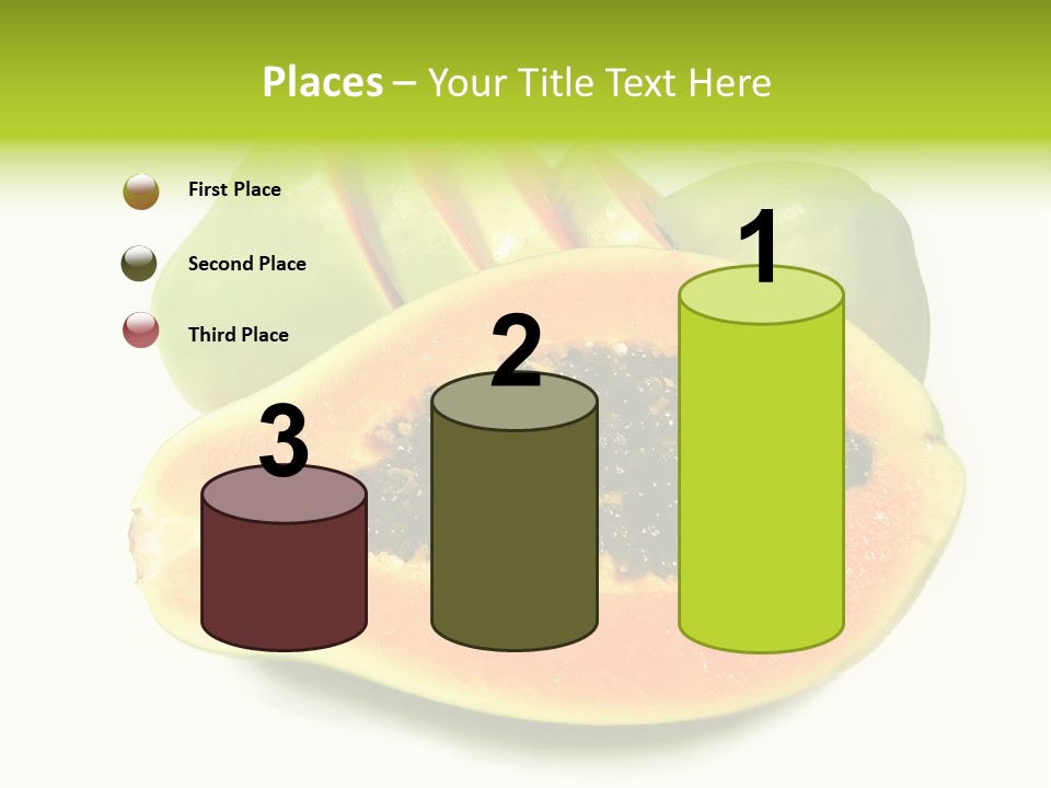 Slice Dessert Orange PowerPoint Template