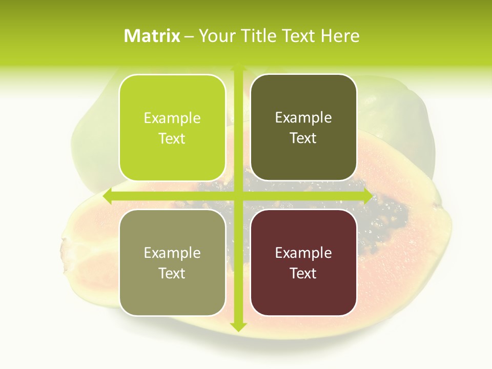 Slice Dessert Orange PowerPoint Template