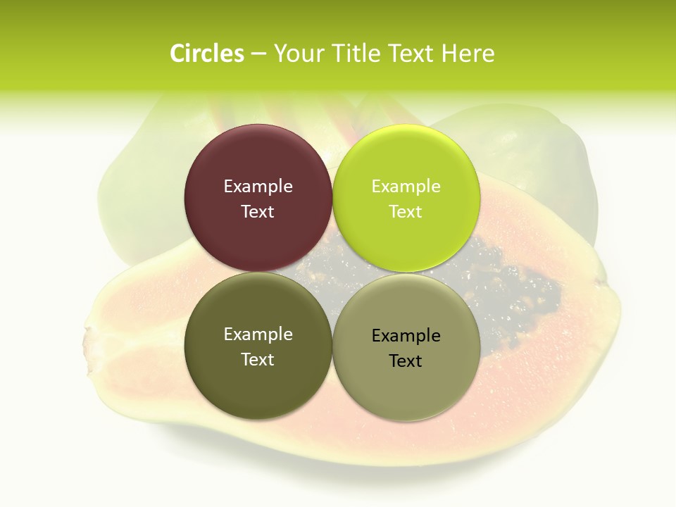 Slice Dessert Orange PowerPoint Template