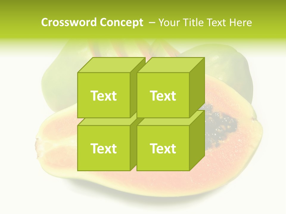 Slice Dessert Orange PowerPoint Template
