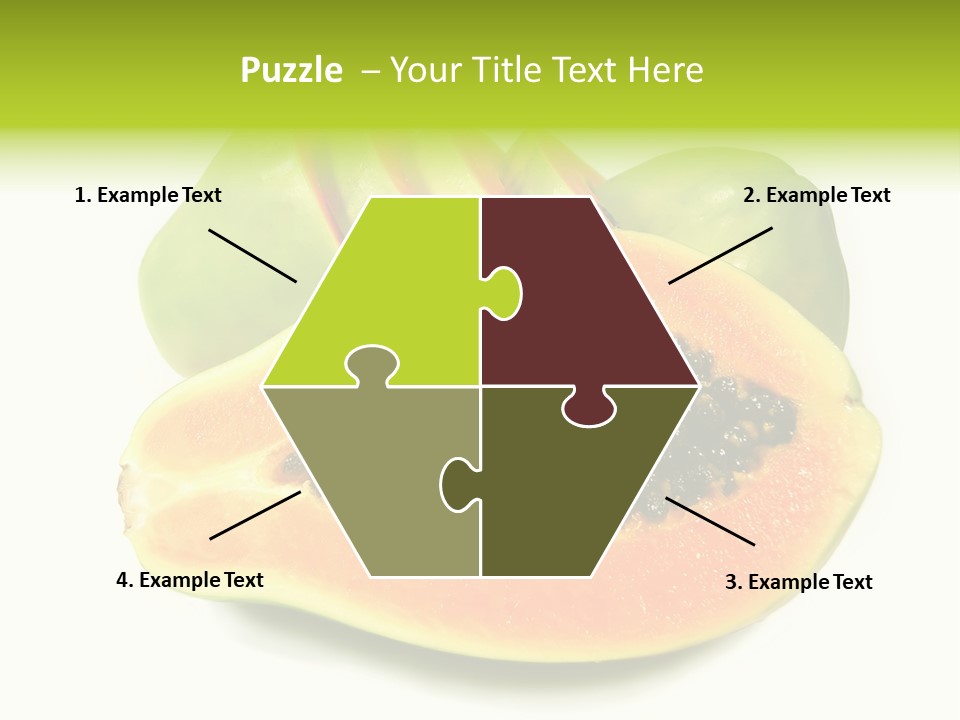 Slice Dessert Orange PowerPoint Template