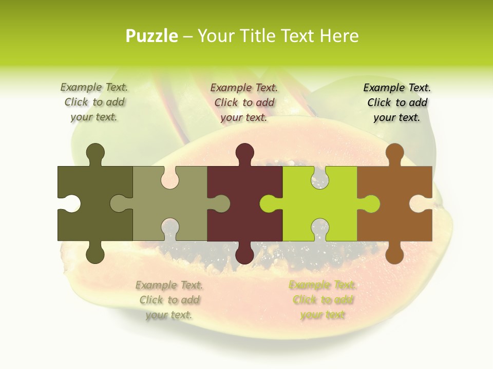 Slice Dessert Orange PowerPoint Template