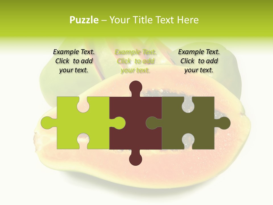 Slice Dessert Orange PowerPoint Template