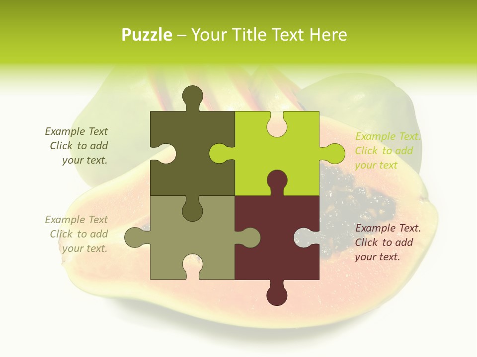 Slice Dessert Orange PowerPoint Template