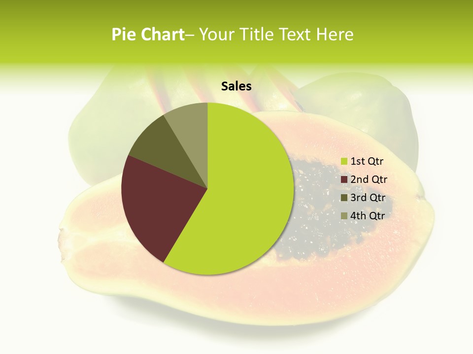 Slice Dessert Orange PowerPoint Template
