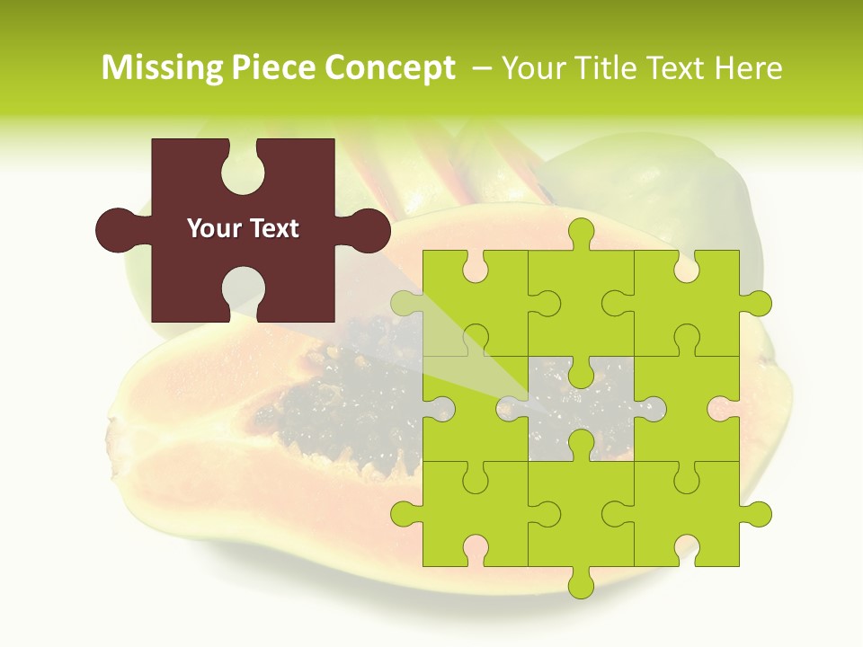 Slice Dessert Orange PowerPoint Template