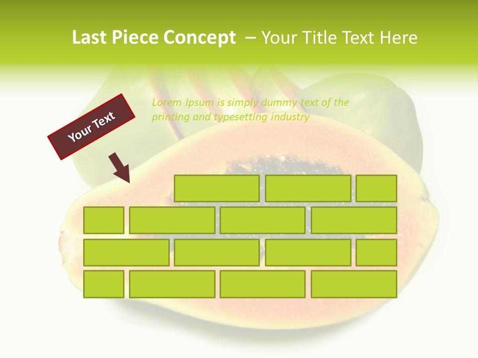 Slice Dessert Orange PowerPoint Template