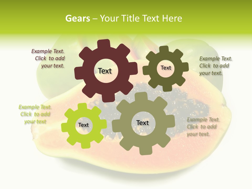 Slice Dessert Orange PowerPoint Template