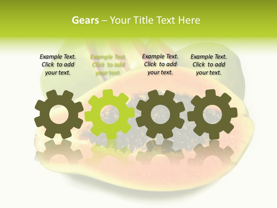 Slice Dessert Orange PowerPoint Template