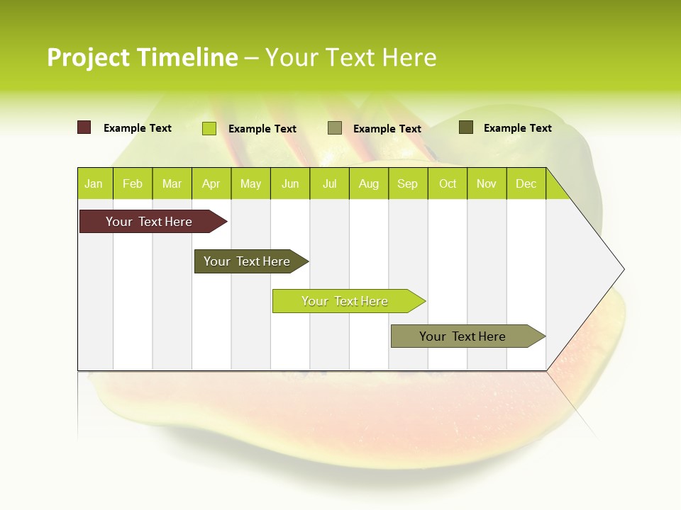 Slice Dessert Orange PowerPoint Template