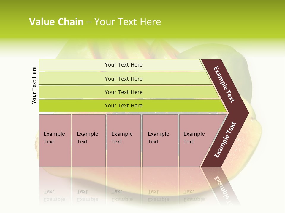 Slice Dessert Orange PowerPoint Template