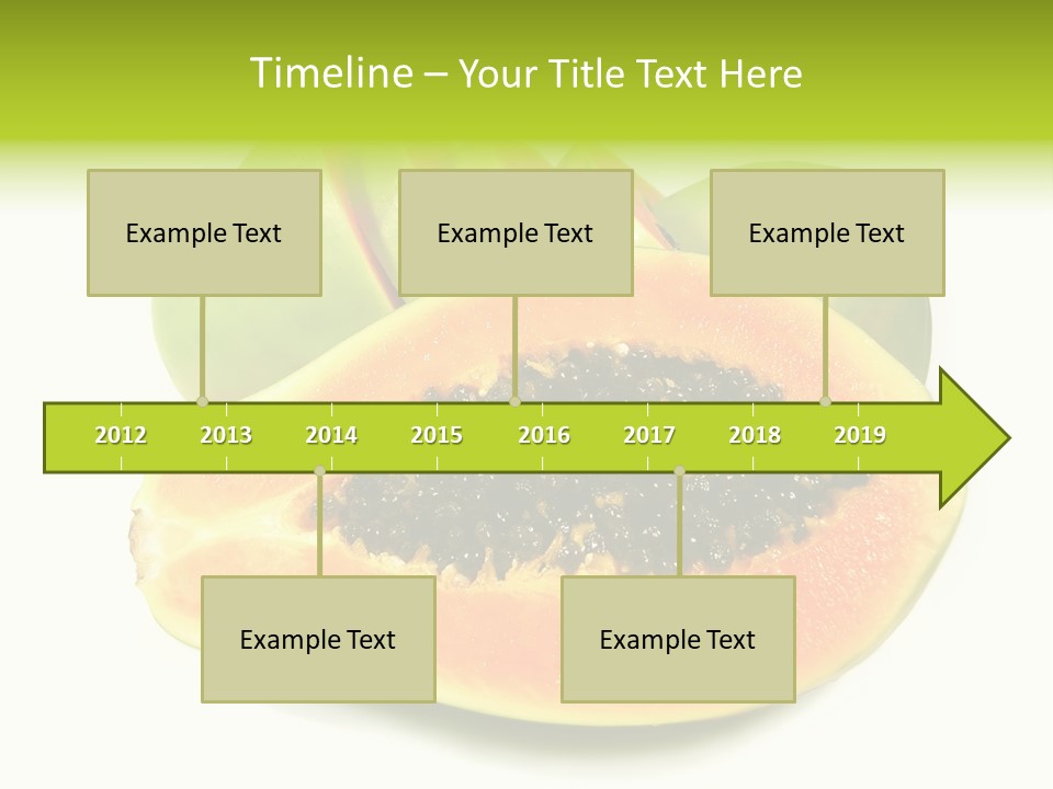 Slice Dessert Orange PowerPoint Template
