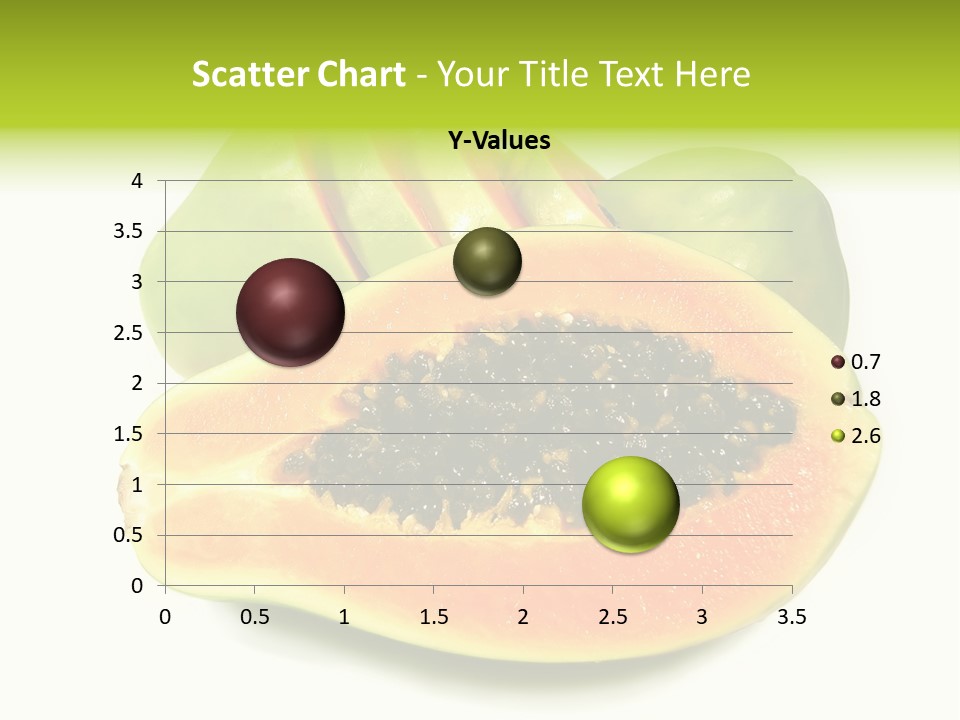 Slice Dessert Orange PowerPoint Template