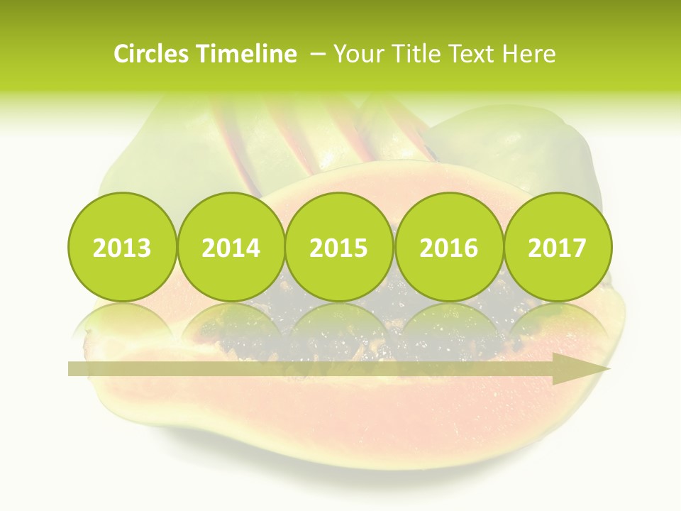 Slice Dessert Orange PowerPoint Template