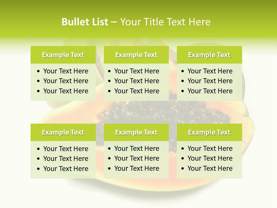 Slice Dessert Orange PowerPoint Template