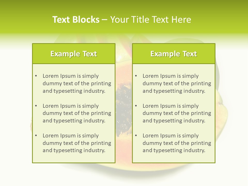Slice Dessert Orange PowerPoint Template