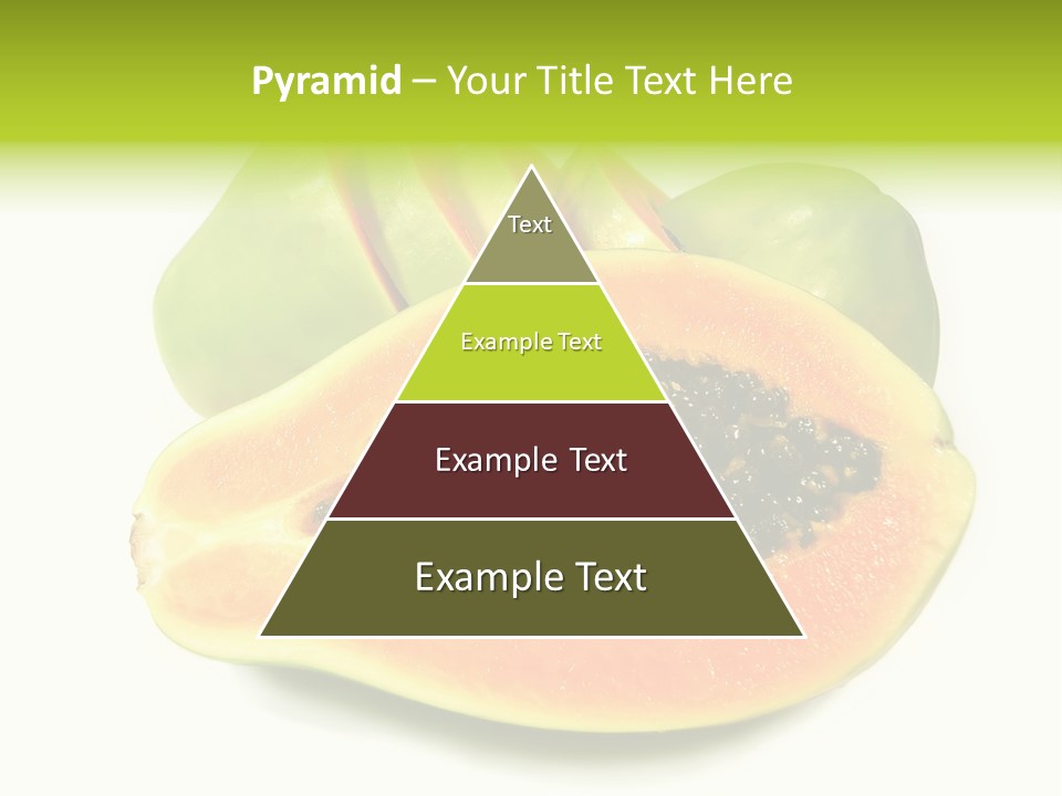 Slice Dessert Orange PowerPoint Template