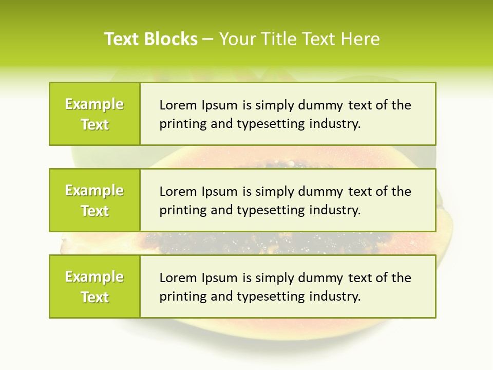 Slice Dessert Orange PowerPoint Template