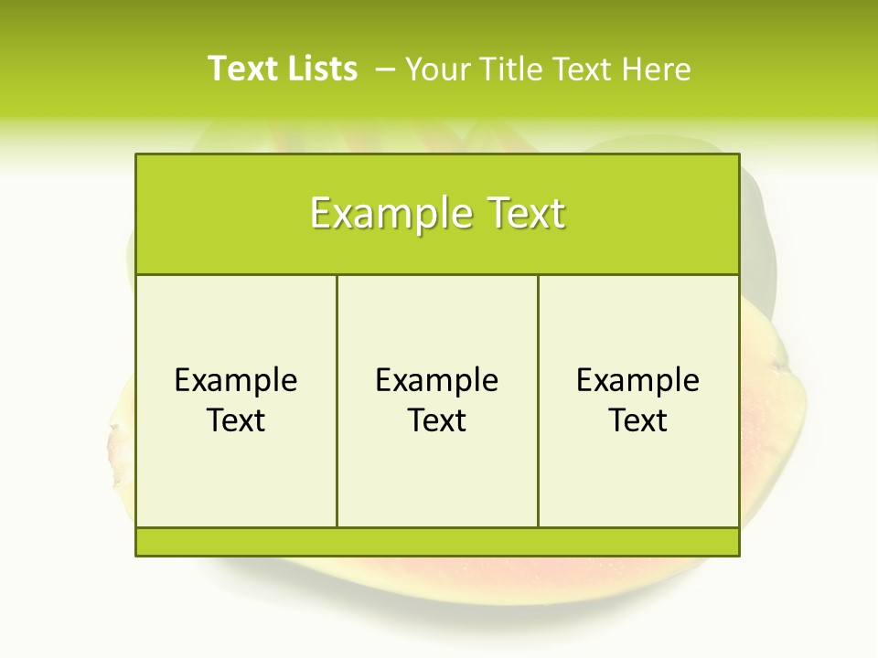 Slice Dessert Orange PowerPoint Template
