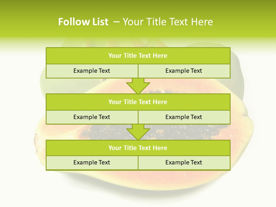 Slice Dessert Orange PowerPoint Template