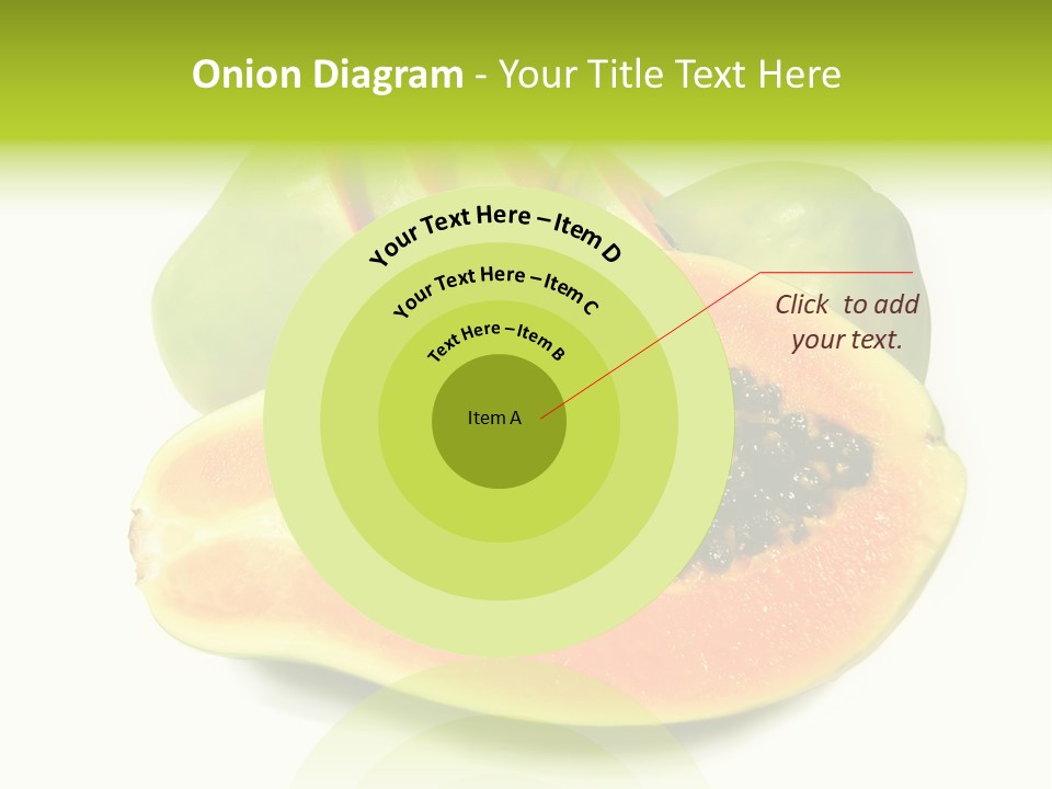 Slice Dessert Orange PowerPoint Template