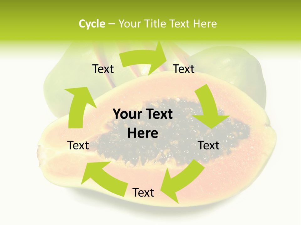 Slice Dessert Orange PowerPoint Template