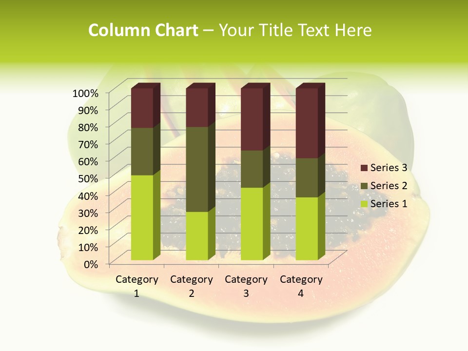 Slice Dessert Orange PowerPoint Template