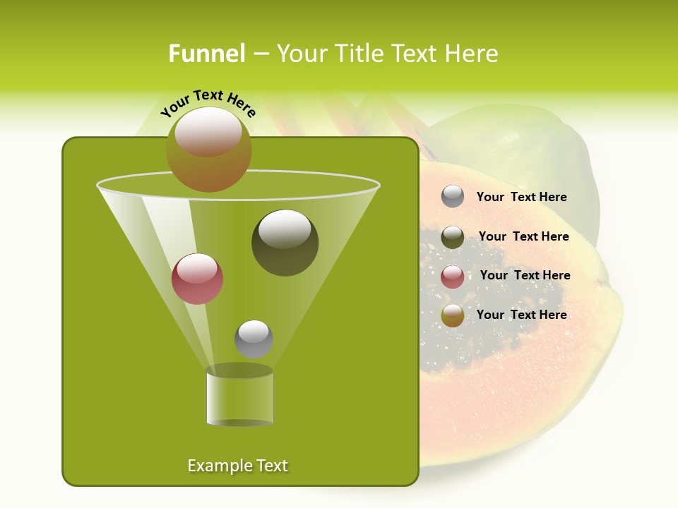 Slice Dessert Orange PowerPoint Template