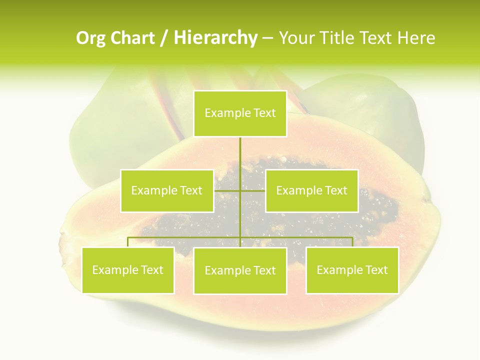 Slice Dessert Orange PowerPoint Template