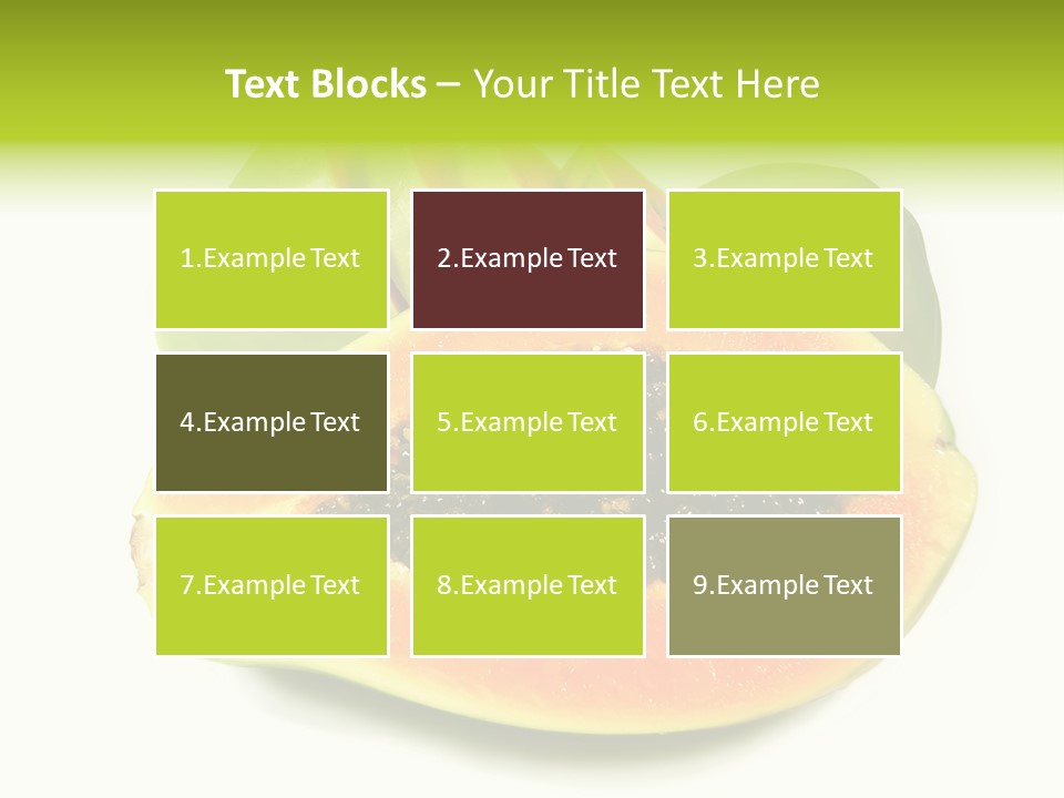 Slice Dessert Orange PowerPoint Template