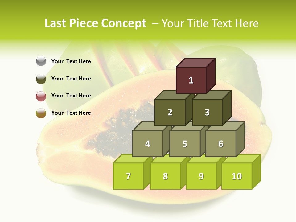 Slice Dessert Orange PowerPoint Template