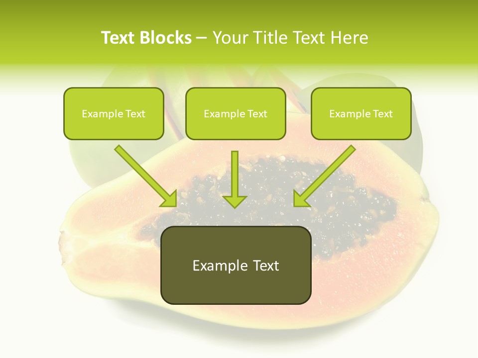 Slice Dessert Orange PowerPoint Template